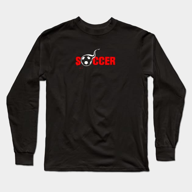 Soccer for Soccer players and fans of this sport Long Sleeve T-Shirt by artsytee